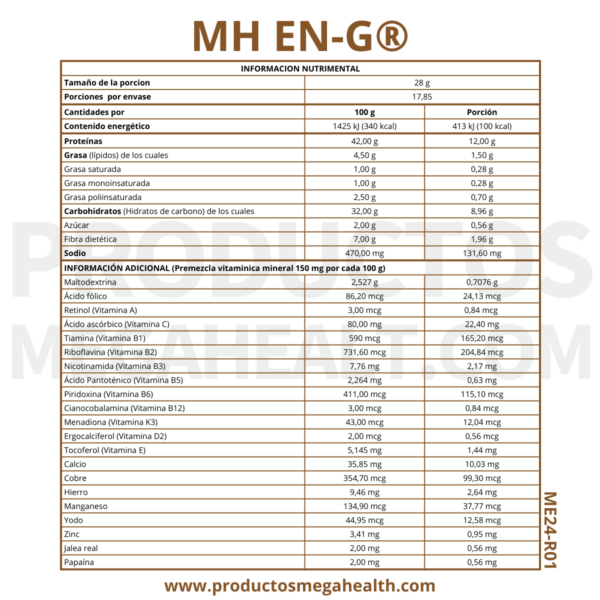 MH EN-G: PROTEÍNA DE CEBADA Y SOYA